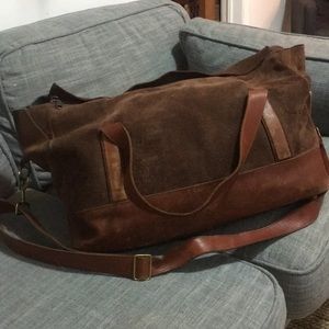 Club Monaco travel bag, big / vantage/ leather